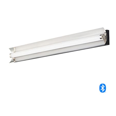 Et2 Reflect 2-Light 36" Wide Black / Polished Nickel Vanity Light E25123-01BKPN